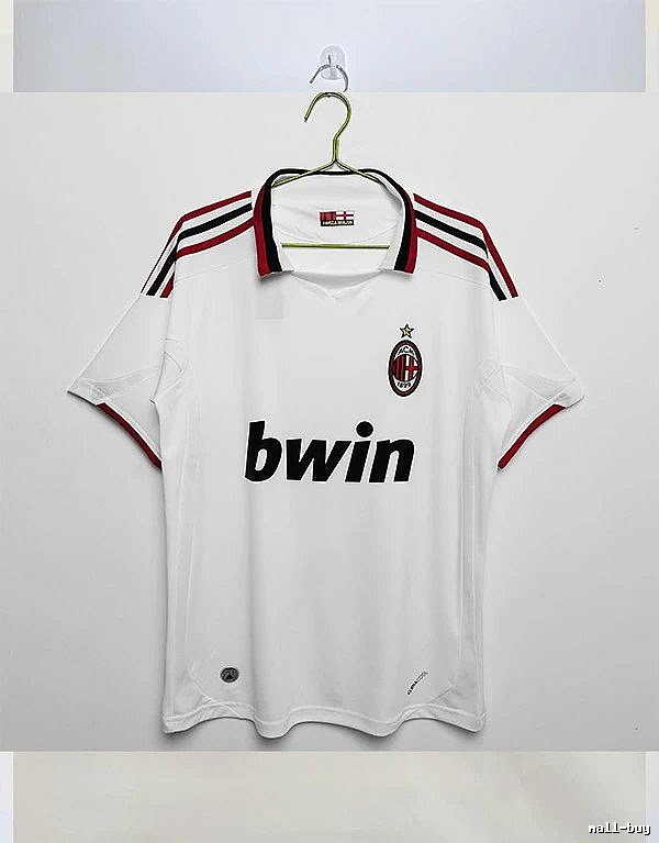 AC Milan Gift Ready Retro soccer jersey Red Black Striped with Standout Detail