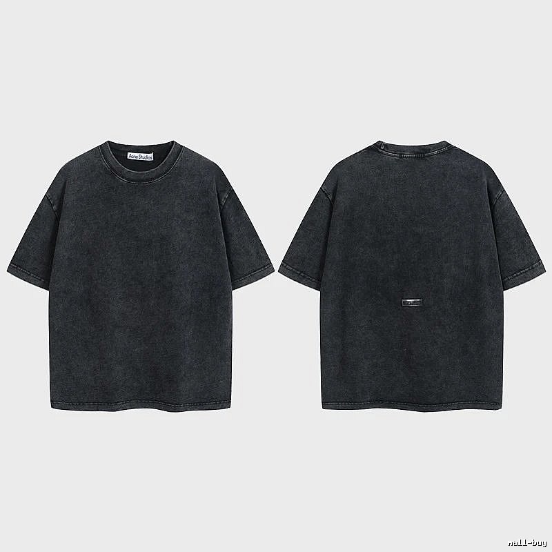 Acne Studios 2090-80 Black Style Ac908040 Stockholm Logo T-Shirt Modern Fit