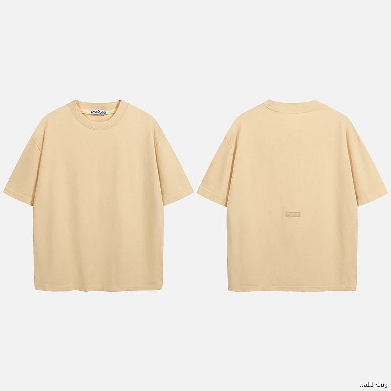 Acne Studios 2090-80 Yellow Style Ac908040 Stockholm Logo T-Shirt Match Day