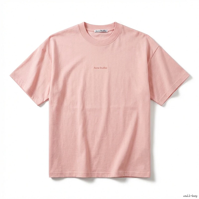 Acne Studios minimalist style pink T-shirt