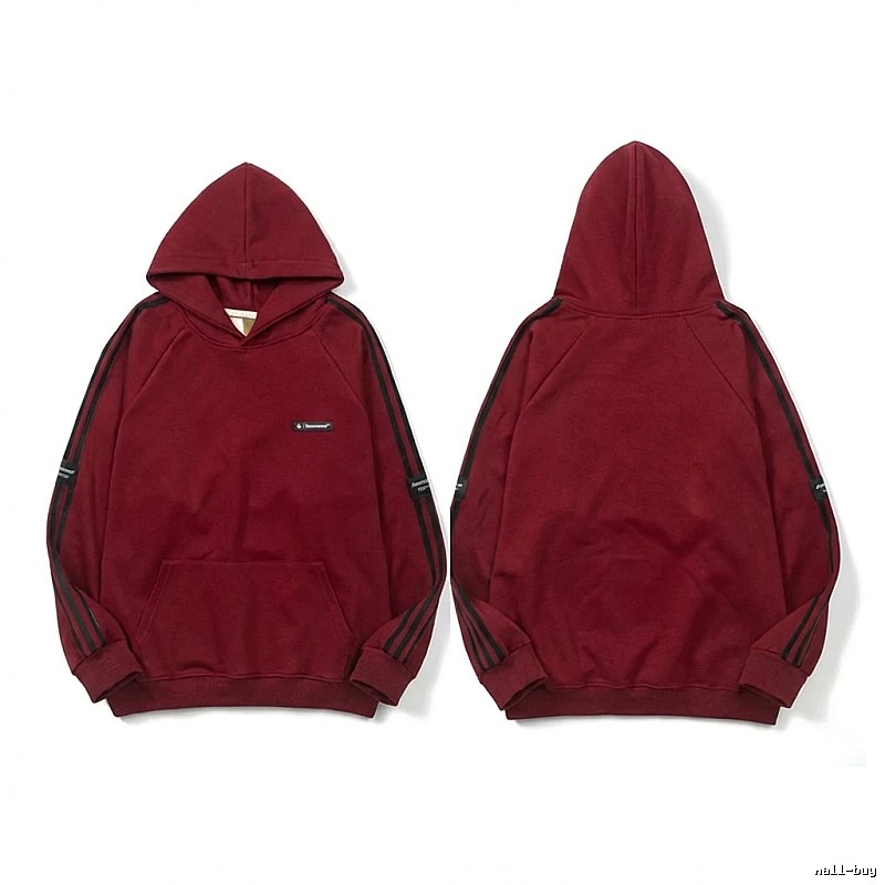Adidas simple style burgundy hoodie