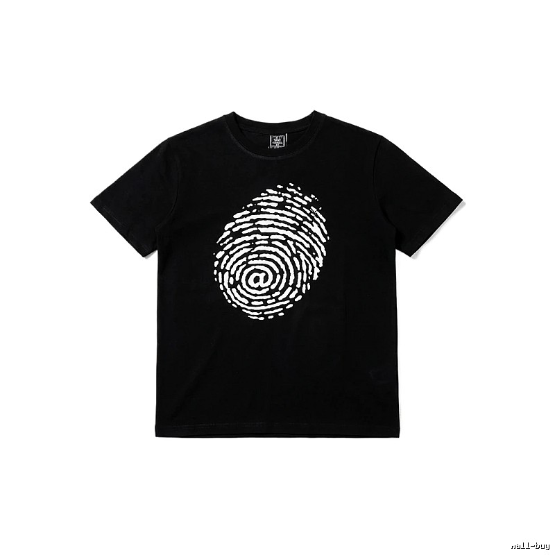 ADWYSD Fingerprint Trendy Black T-shirt