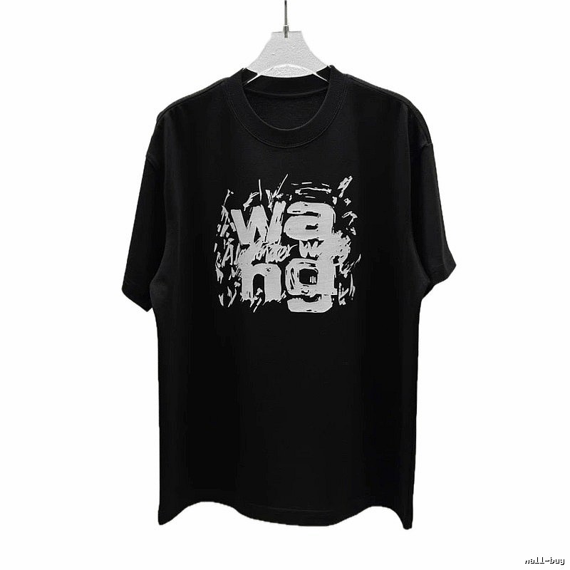 Alexander Wang Graffiti Street Style Black T-Shirt