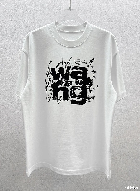 Alexander Wang Graffiti Street Style White T-Shirt