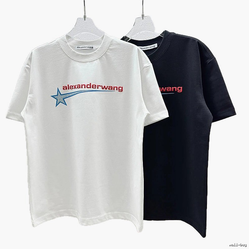 Alexander Wang Meteor Print Street Style White T-Shirt