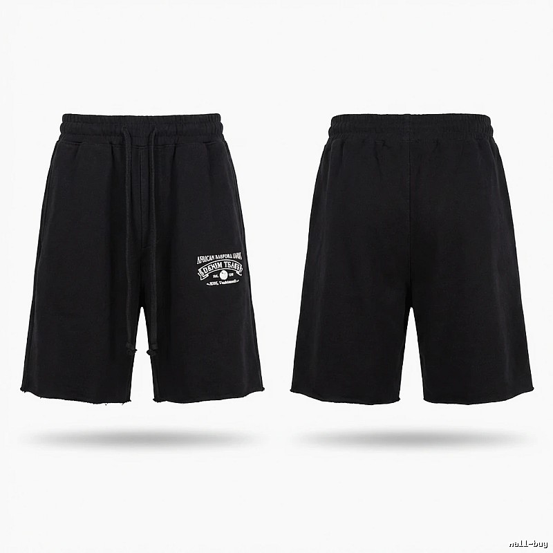 American casual black shorts of DENIM TEARS