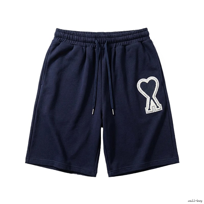 AMI Embroidered Heart Casual Shorts