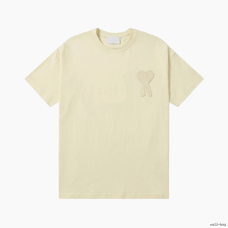 AMI Love Embroidery Simple Style T-shirt