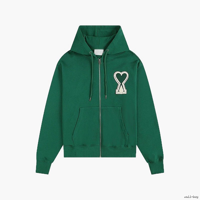 AMI Love Series Green Hoodie