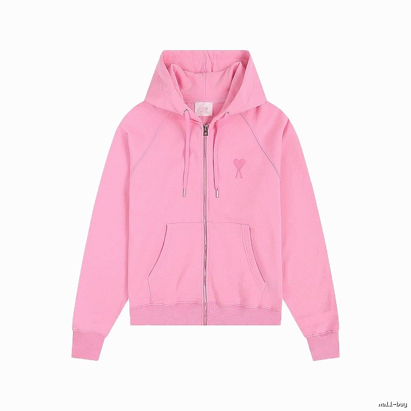 AMI Love Simple Style Pink Coat