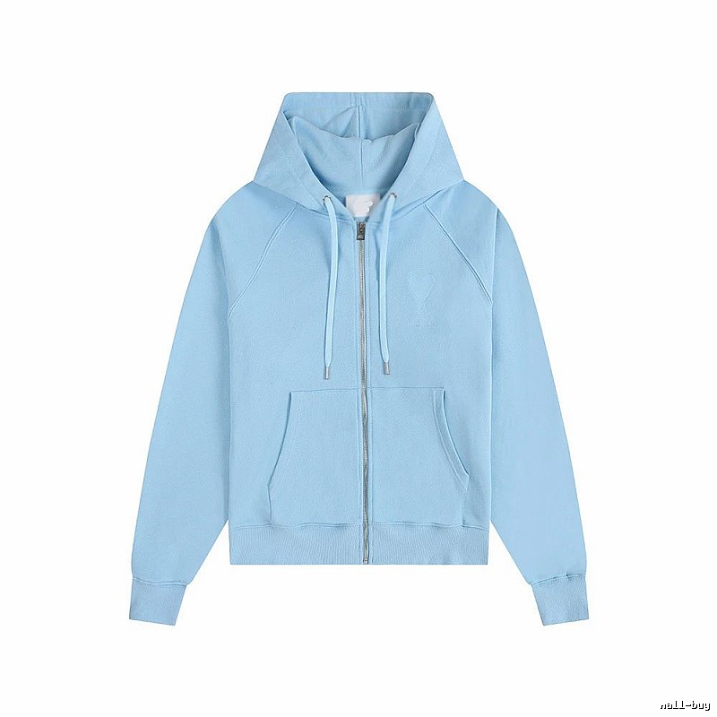AMI minimalist style light blue sweatshirt