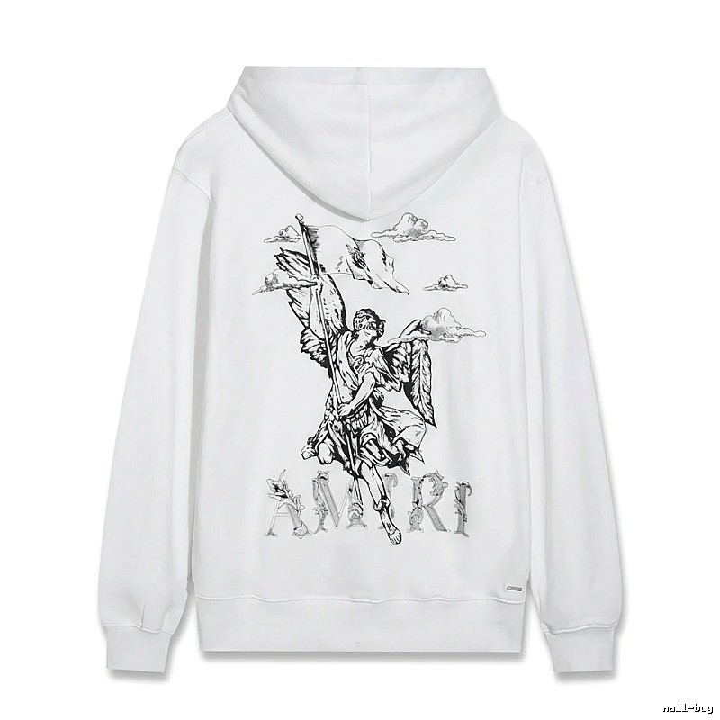 AMIRI Angel Print White Sweatshirt