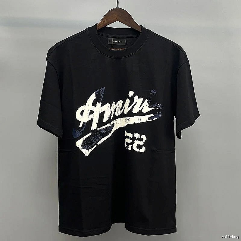 Amiri Black White Records Graphic T-Shirt Campus Look