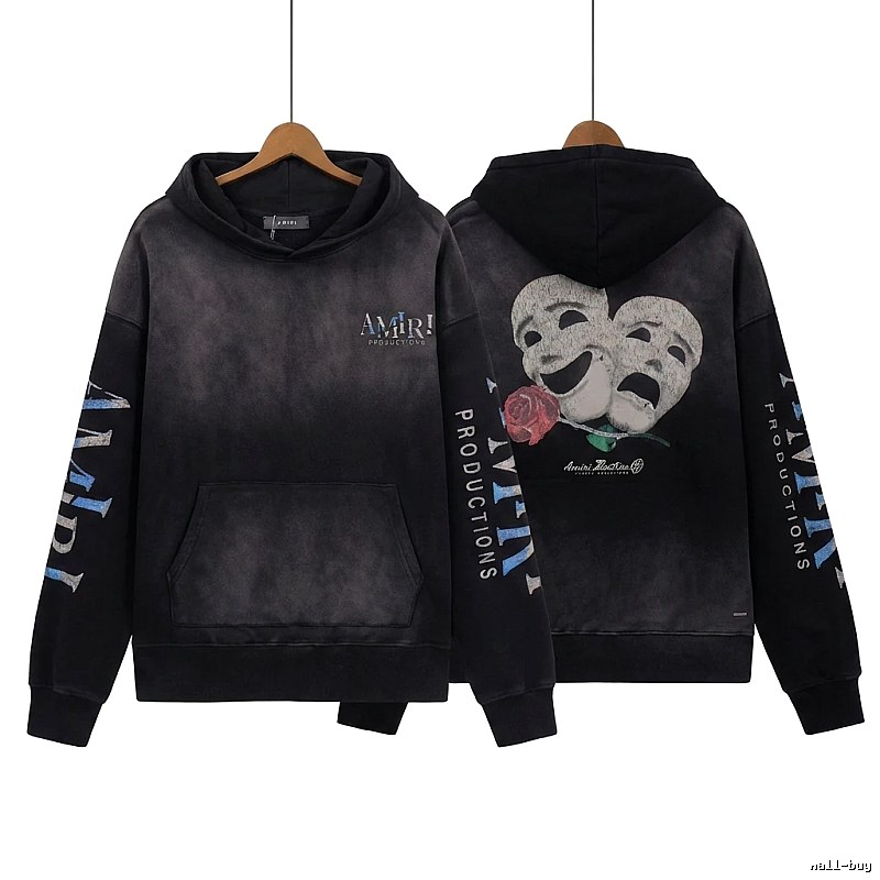 AMIRI Dramatic Style Black Sweatshirt