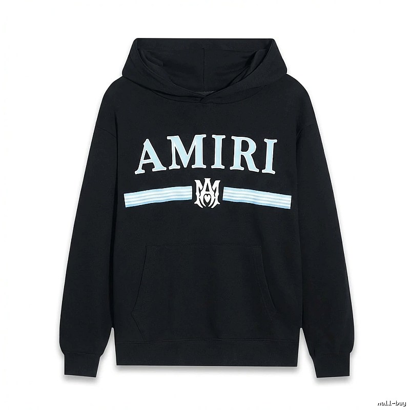 AMIRI letter-printing style black sweatshirt