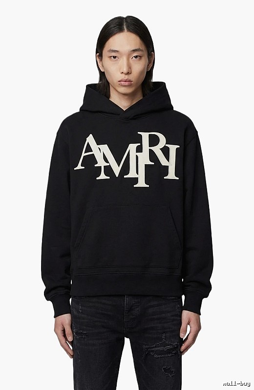 AMIRI letter-style black sweatshirt