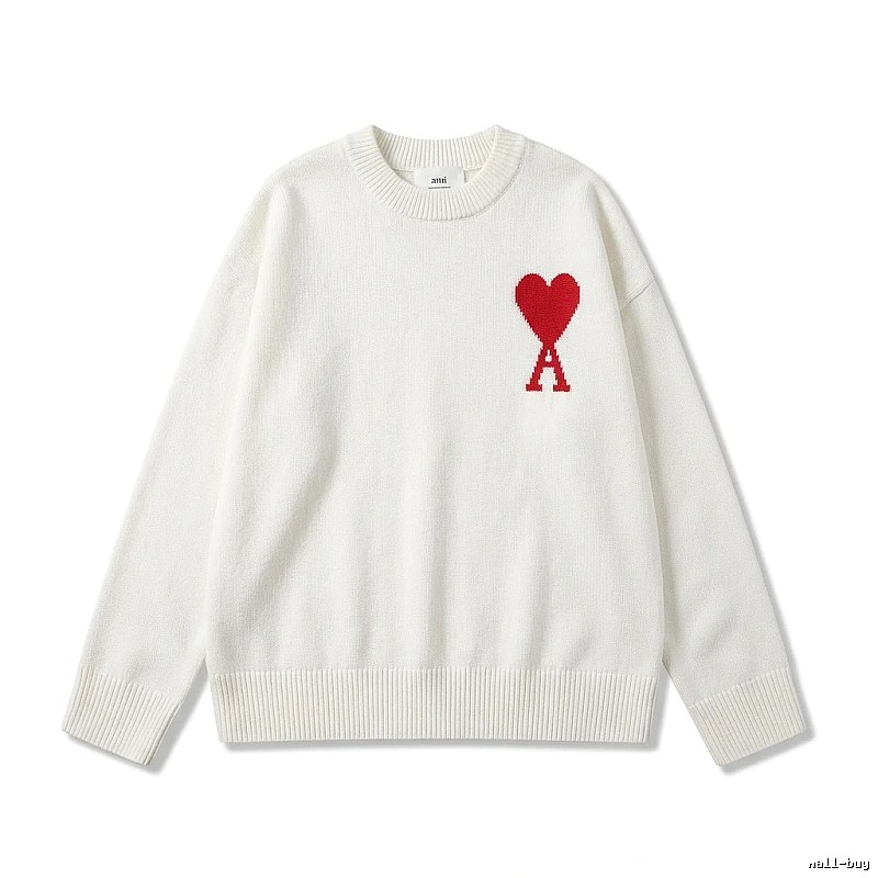 AMIRI Love Casual Style White Sweater