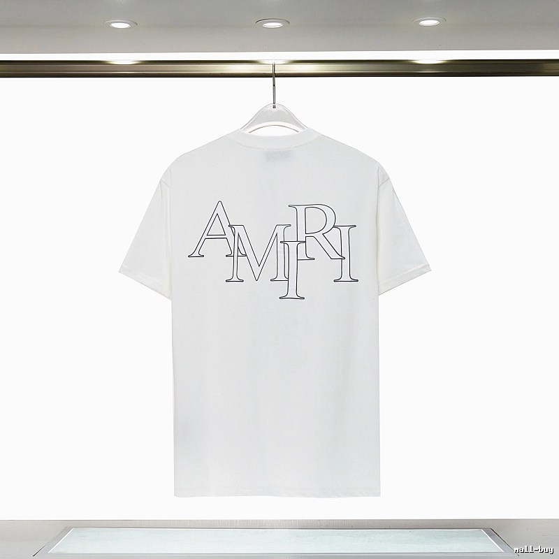 Amiri Relaxed Graphic T-shirt White Blue Amiri with Versatile Design