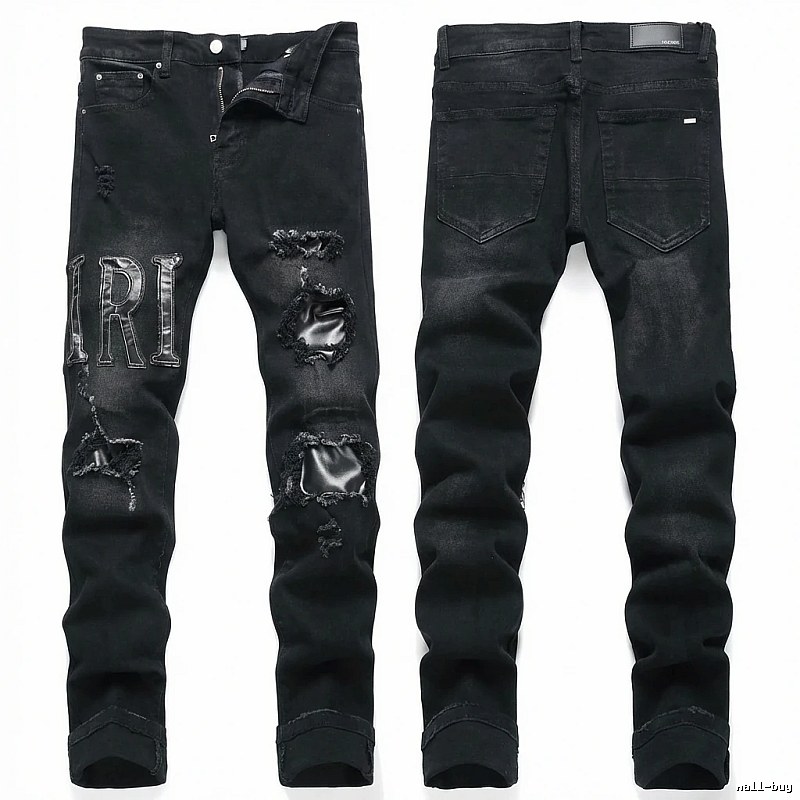 AMIRI Ripped Trendy Cool Black Pants