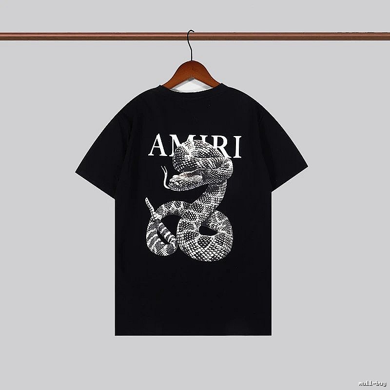 Amiri Statement Graphic T-shirt White Blue Amiri for Easy Pairing