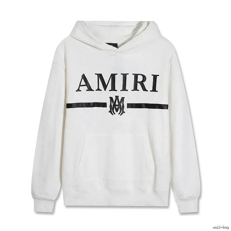 AMIRI Trendy Brand Letter Style White Hoodie