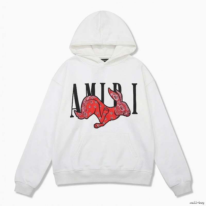 AMIRI White Sweatshirt with Rabbit Print