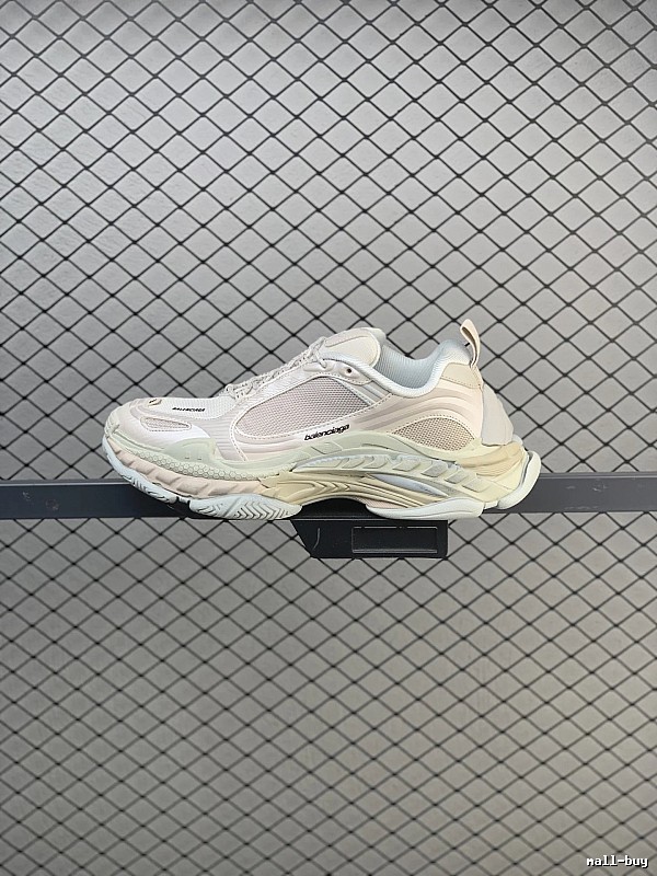 Balenciaga Beige Chunky Runners Featuring Sport Panel Mix