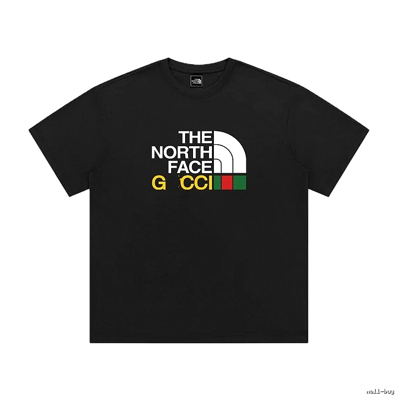 Balenciaga Co-branded Printed Trendy Black T-Shirt