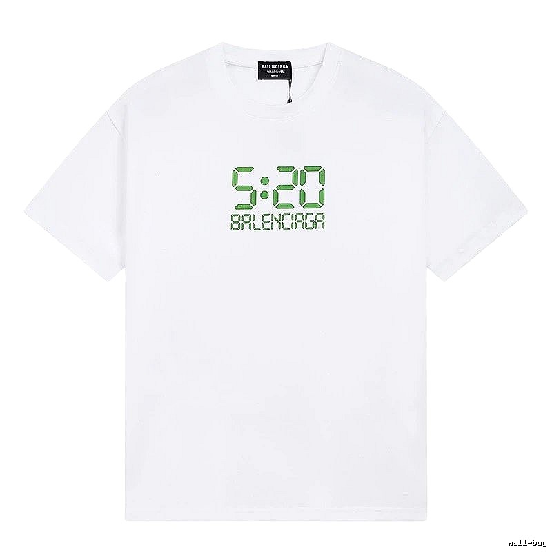 Balenciaga digital-style white T-shirt