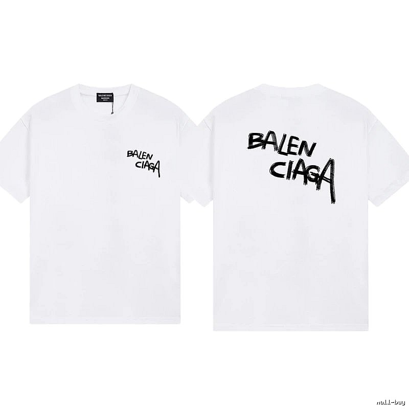 Balenciaga Graffiti Street Style White T-shirt