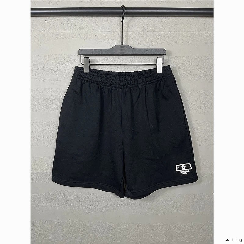 Balenciaga minimalist style black shorts