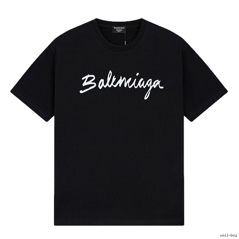 Balenciaga minimalist style black T-shirt