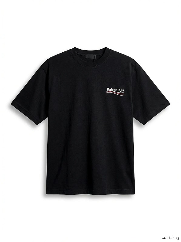 Balenciaga minimalist style black T-shirt