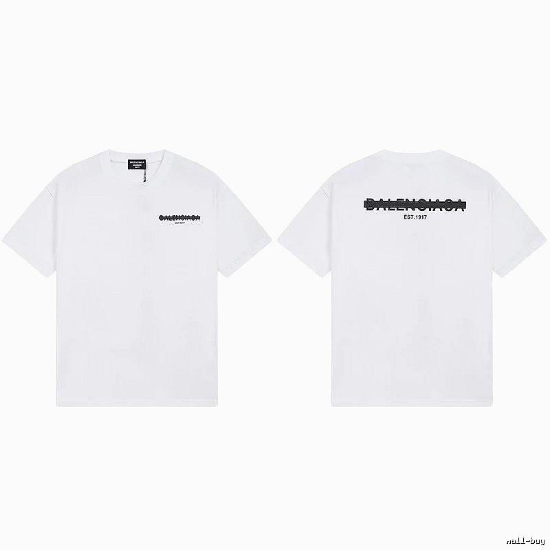 Balenciaga minimalist style white T-shirt