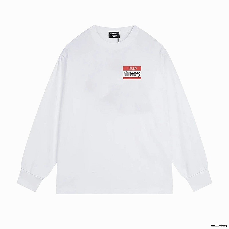 Balenciaga Printed Casual White T-shirt