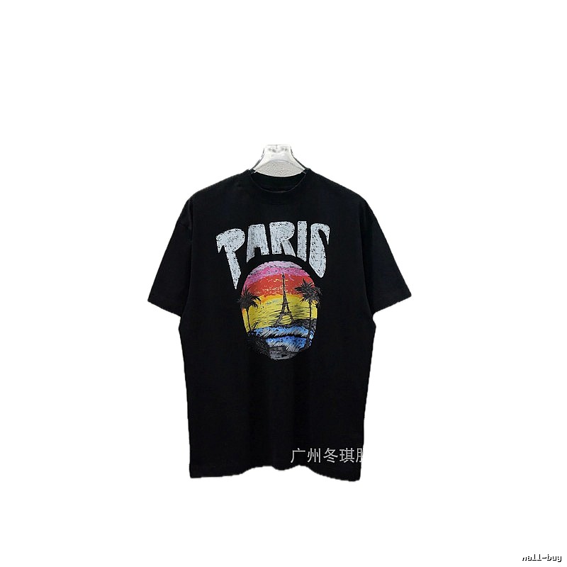 Balenciaga printed retro-style T-shirt