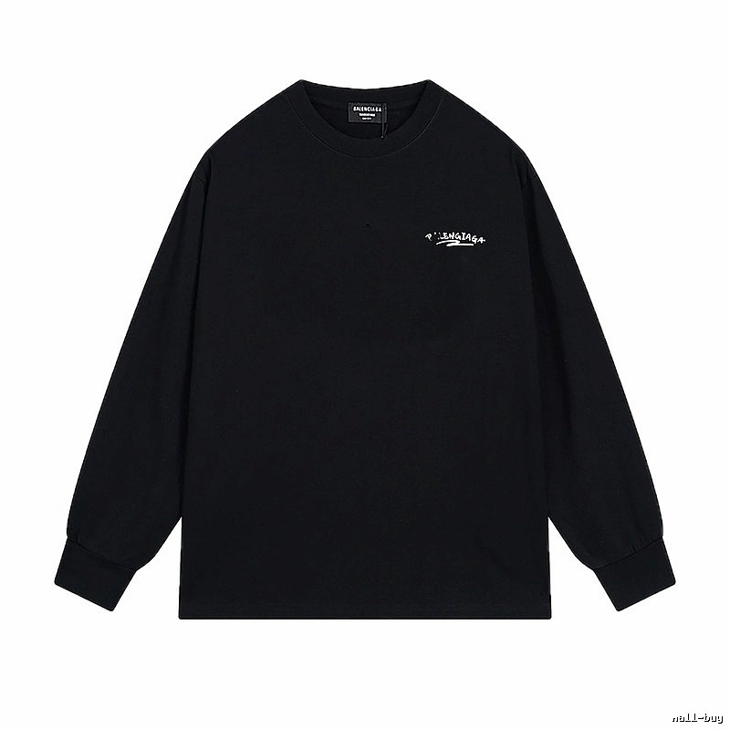 Balenciaga simple style black long-sleeved shirt