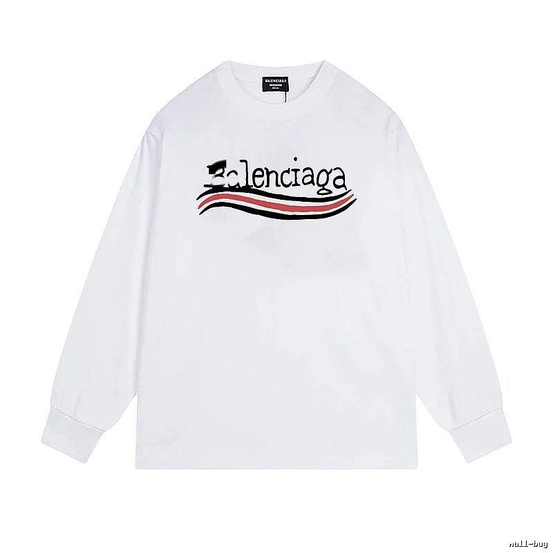 Balenciaga striped white long-sleeve