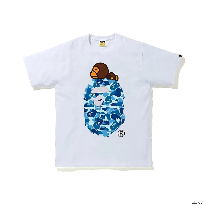 Bape Ape Camouflage Style White T-shirt