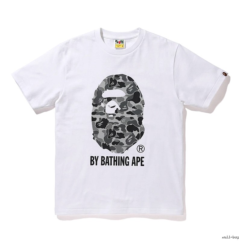 Bape Ape Head Camouflage Style White T-shirt