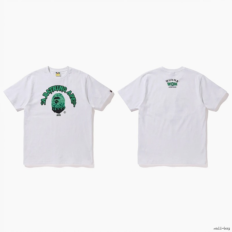 Bape Ape Head Minimalist Style White T-shirt