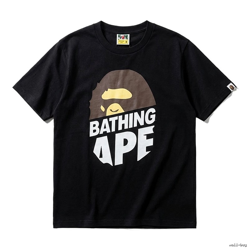 Bape Ape Head Simple Black Short-sleeve