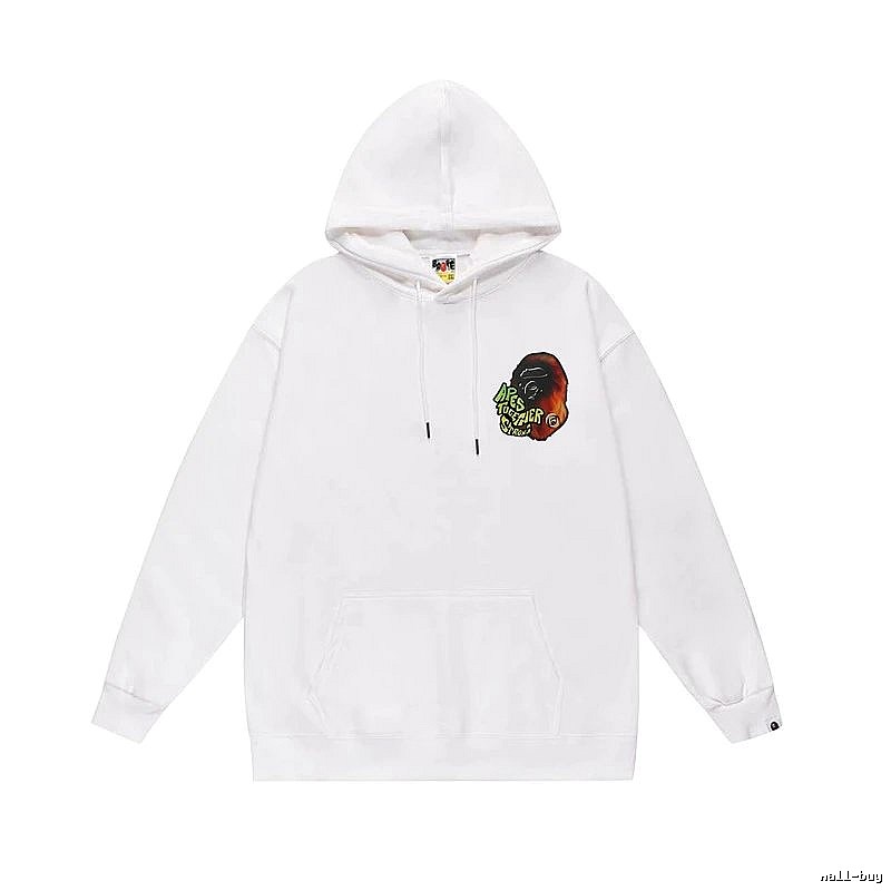 Bape Ape Head Trendy Cool White Sweatshirt