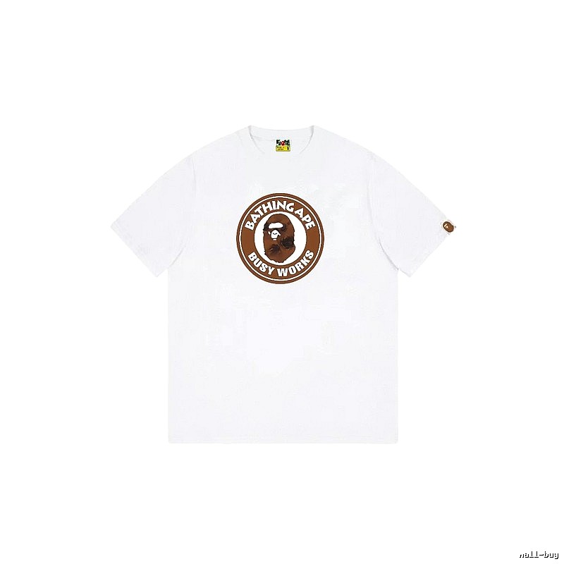 Bape Ape Head white short-sleeved shirt