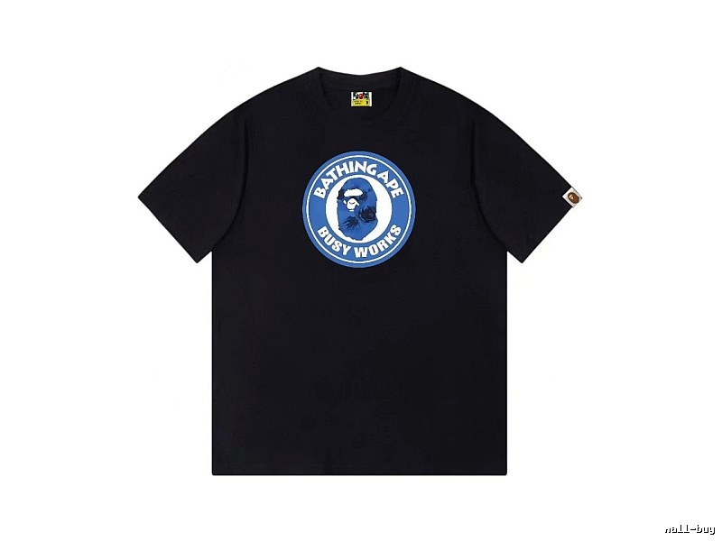Bape Blue Label Trendy Cool Black T-shirt