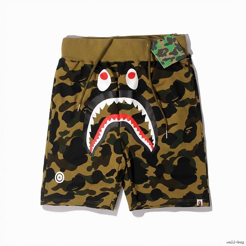Bape camouflage shark-style shorts