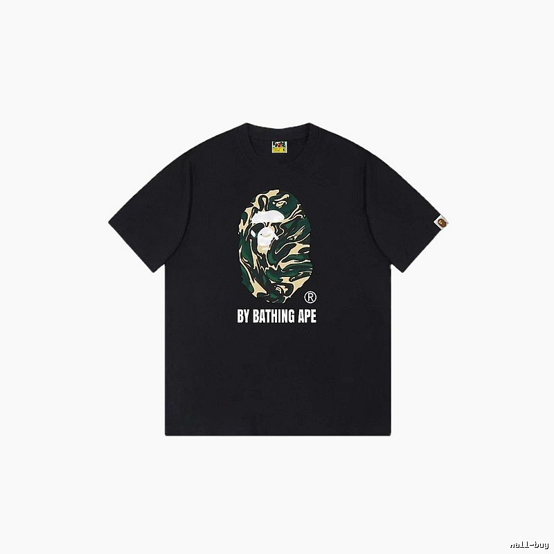 Bape camouflage style black T-shirt