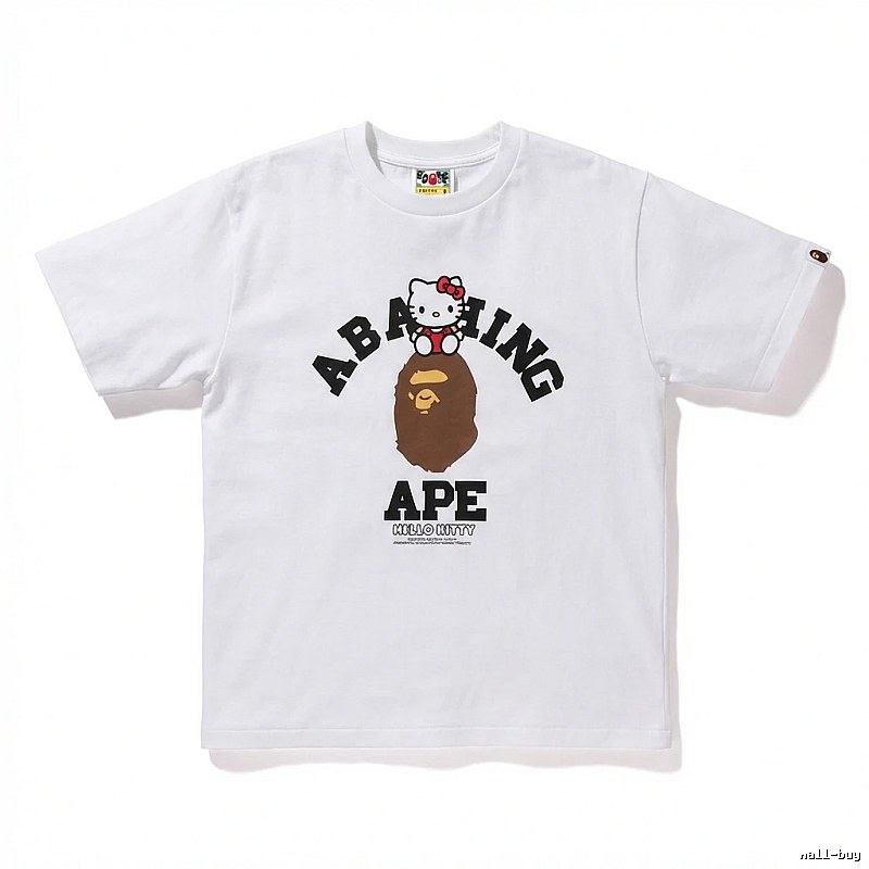 Bape Co-branded Cartoon White T-shirt