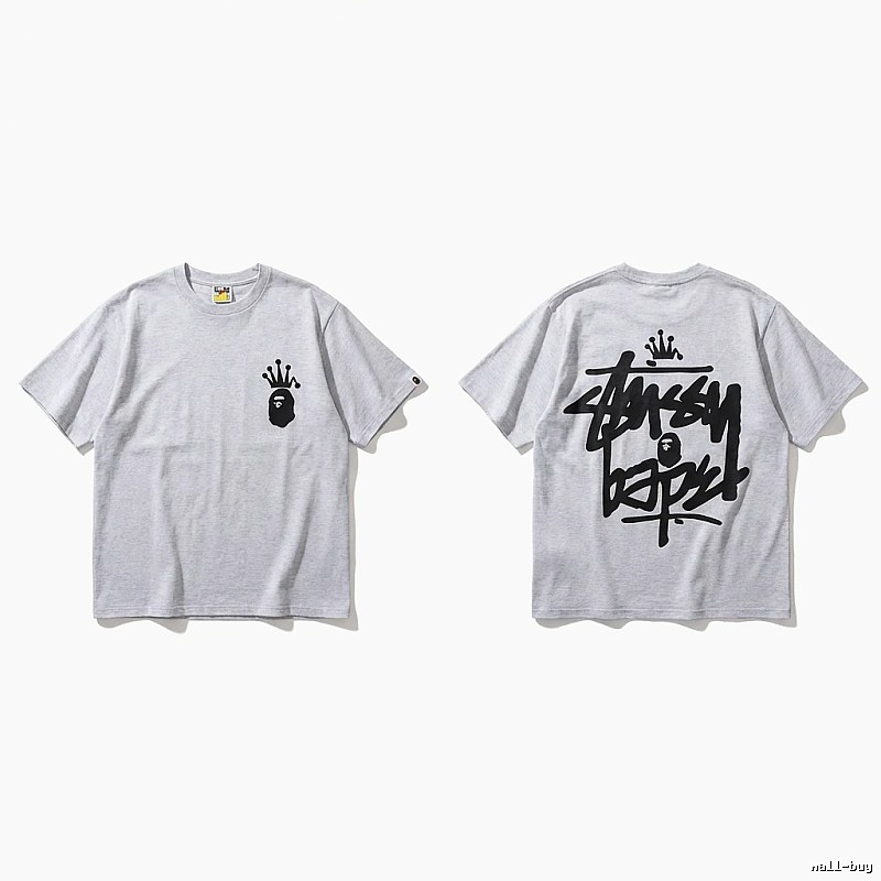 Bape Crown Trendy and Cool Style White T-shirt