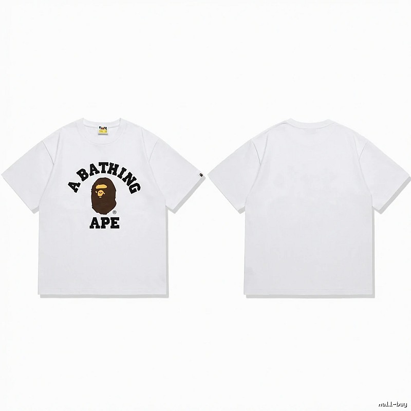 Bape's classic ape head white T-shirt